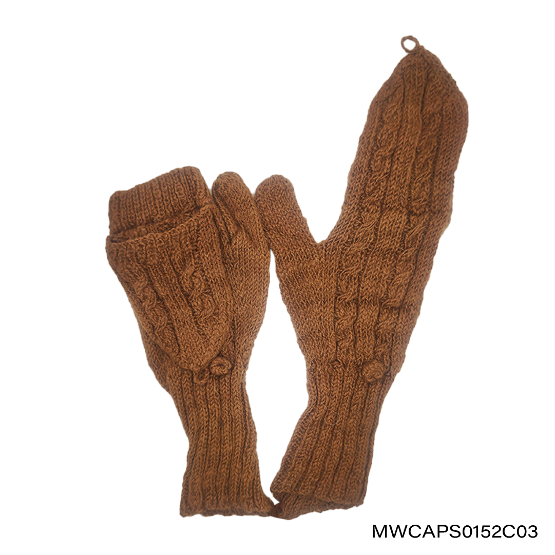 Mittens with Cap 2 Mini Cable