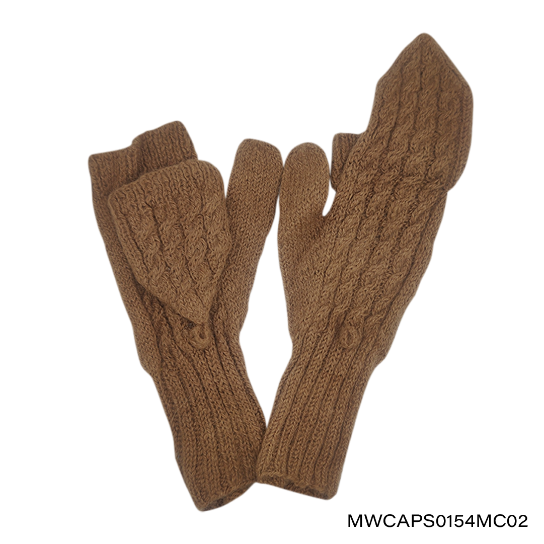 Mittens with Cap 4 Mini Cables
