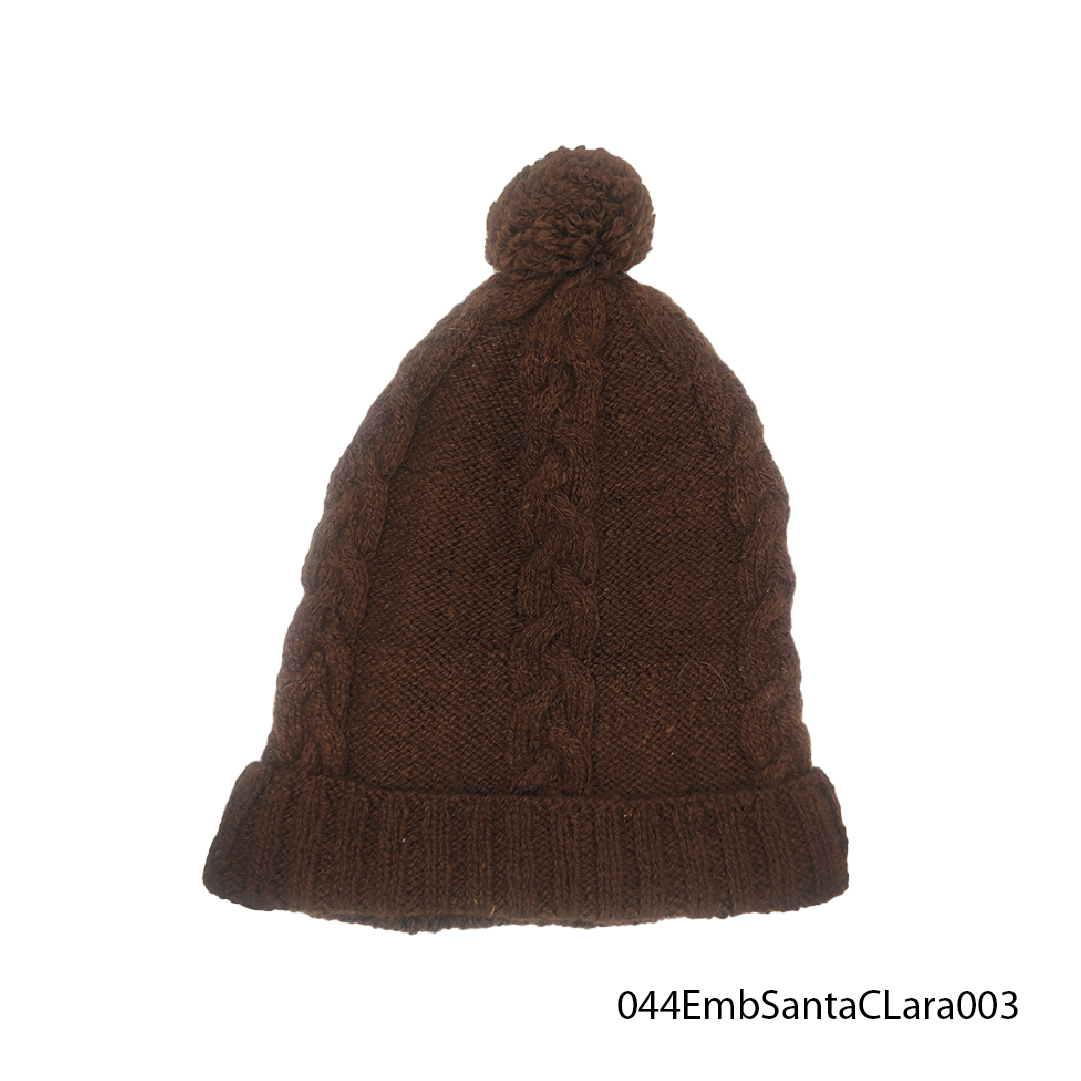 Beanies Embessed Cable Santa CLara