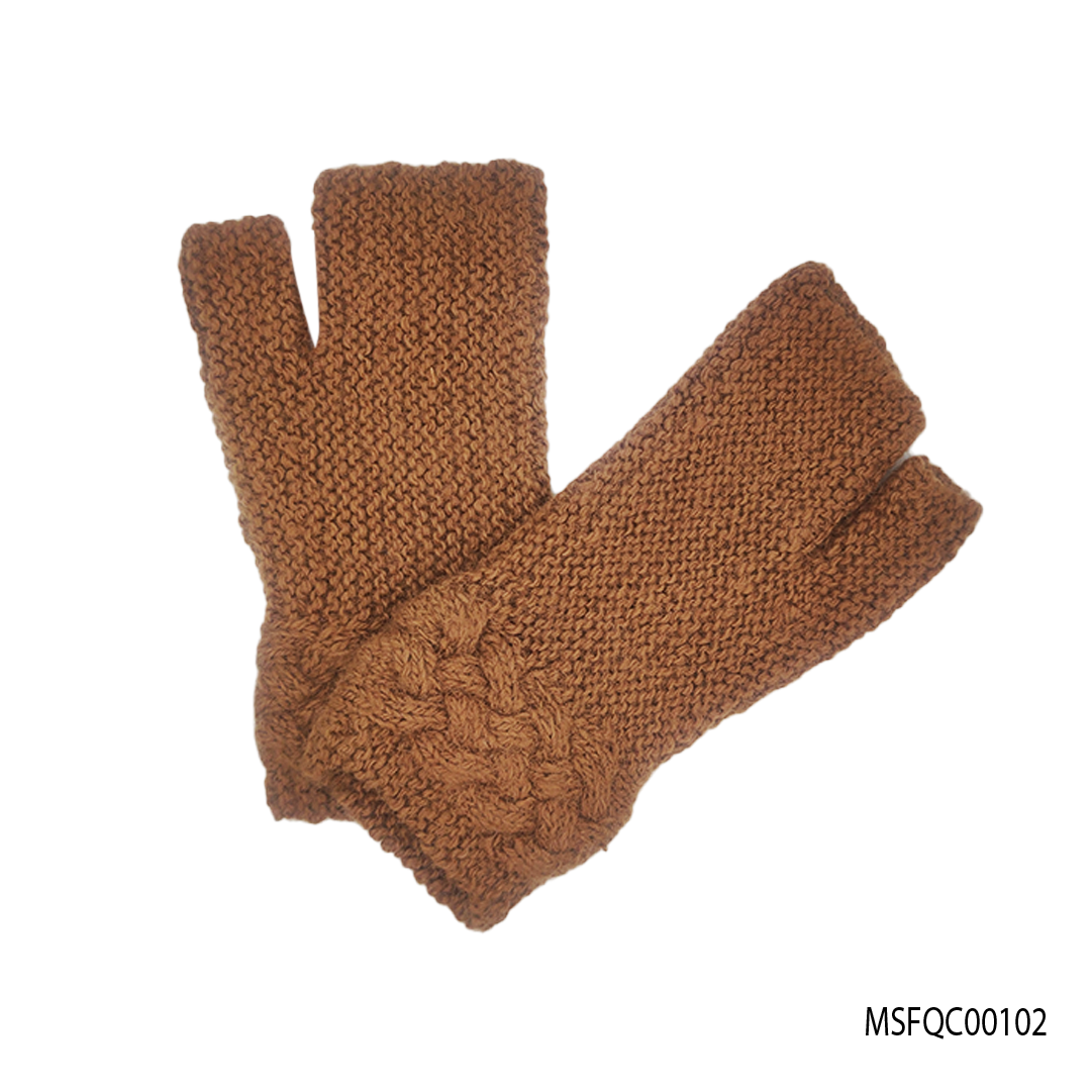Mitten fingerless Quipa Cable