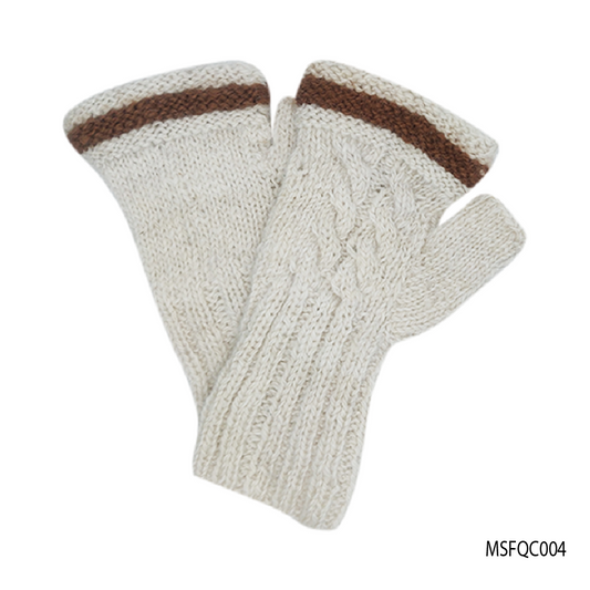 Mitten fingerless Quipa Cable 004