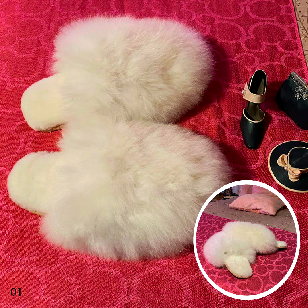 Alpaca slippers - On Sale