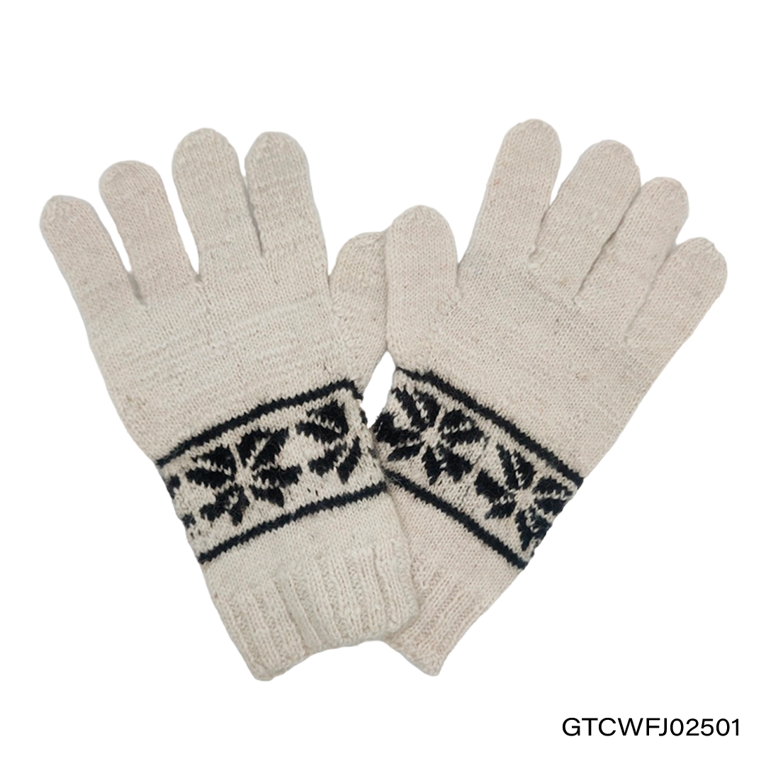 Gloves Two color flower Jersey